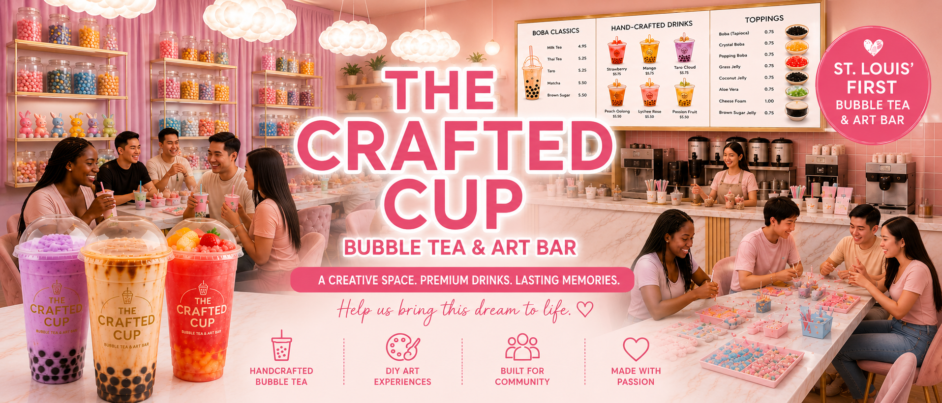 The Crafted Cup catering & boba bar